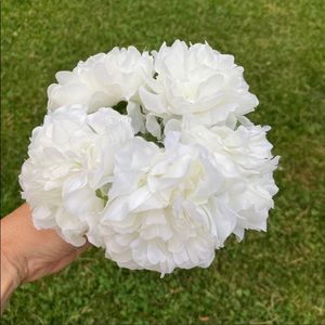 NWT white peonies